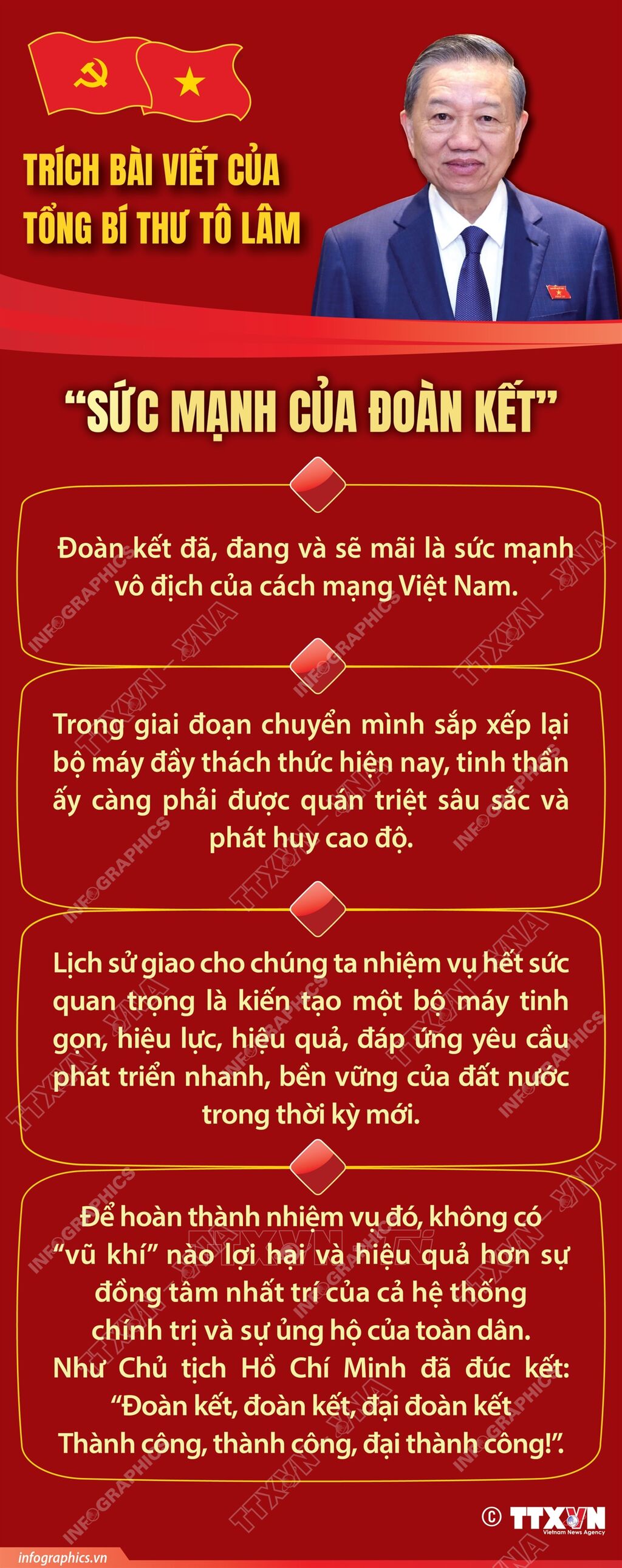 Đoàn kết đã, đang và sẽ mãi là sức mạnh vô địch của cách mạng Việt Nam