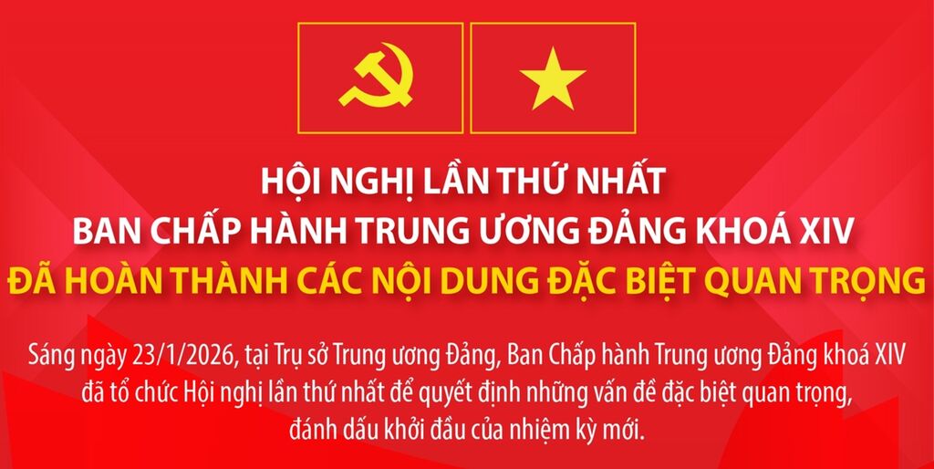 Hội nghị lần thứ nhất Ban Chấp hành Trung ương Đảng khoá XIV đã hoàn thành các nội dung đặc biệt quan trọng