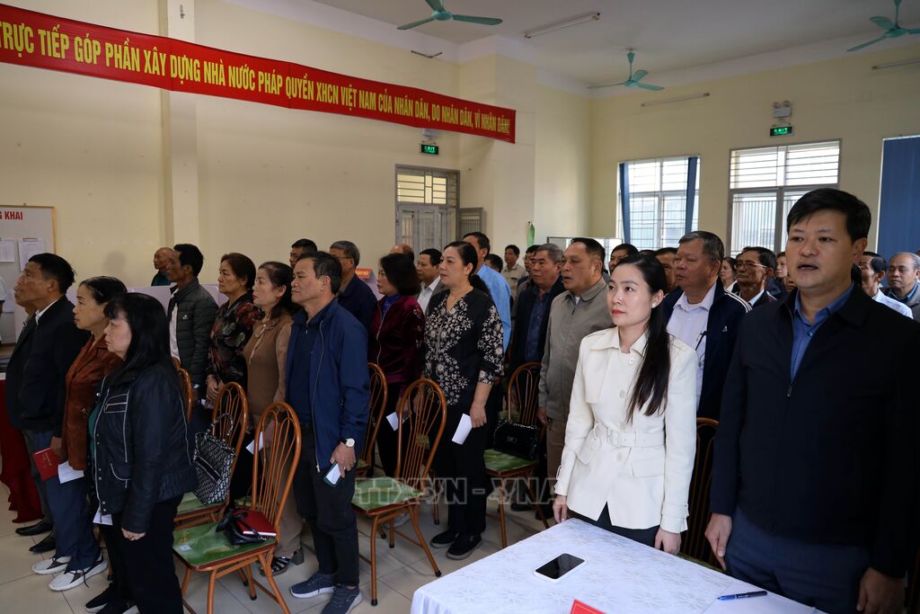 Ủy ban bầu cử phường Hà Lầm diễn tập lễ khai mạc bầu cử đại biểu Quốc hội khóa XVI và đại biểu HĐND các cấp.&nbsp;